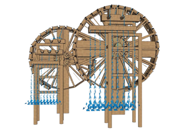 [景观]乡村水轮车 草图大师免费模型