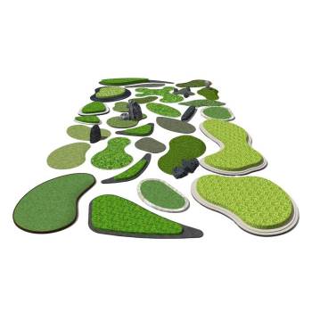 凹凸微地形景观SU模型 SU模型下载