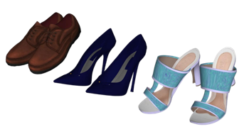 [装饰]鞋子 SU组件库