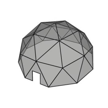 星空房泡泡屋建筑SU模型 - SU模型免费下载_sketchup模型