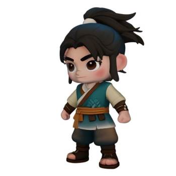 古代游戏卡通人物形象人物SU模型 SU模型下载