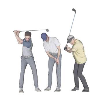 高尔夫打球人人物SU模型 SU模型下载