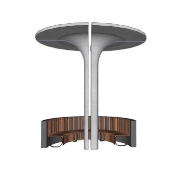 户外休憩座椅景观SU模型 SU模型下载