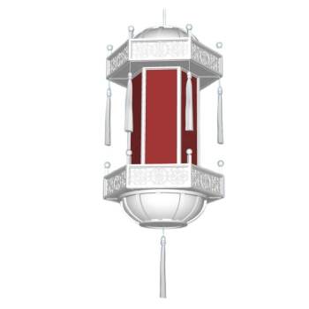 中式灯笼装饰SU模型 SU模型下载