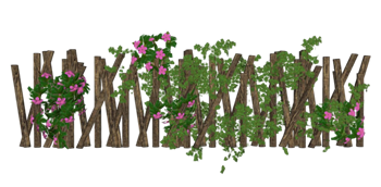[景观]装饰性藤蔓花栅栏 草图大师模型库