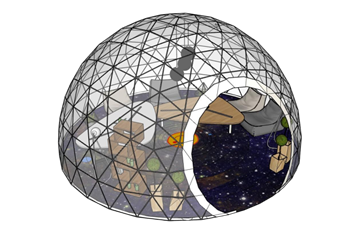 [建筑]星空房泡泡屋工作室 su模型素材免费