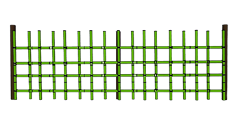 [景观]竹制篱笆 SU模型网
