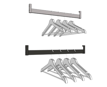 [装饰]衣柜里的衣架五金件 草图大师模型库