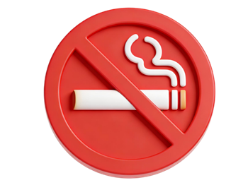 矢量图:禁止吸烟C4D标志