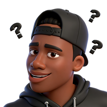 矢量图:搞怪黑人问号表情包C4D元素