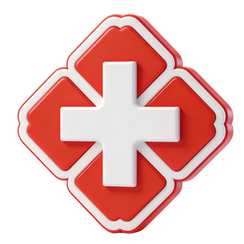 矢量图:医院红十字标志C4D元素
