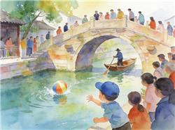 水彩画:“捅娄子”的人却意外带火了一座城