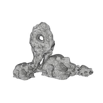 太湖石景观SU模型 SU模型下载