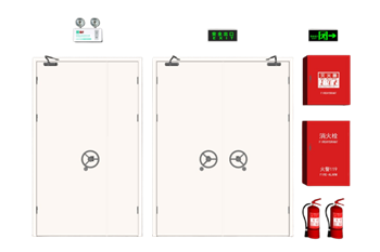 [其他]防火门消防栓应急灯 草图大师模型