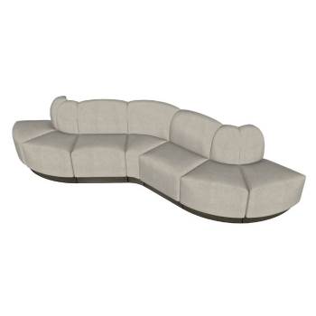 鞋店S形沙发沙发SU模型 SU模型下载