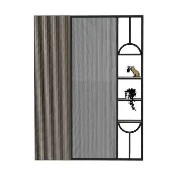 金属玻璃隔断装饰SU模型 SU模型下载