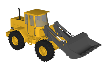 [机械]履带式液压铲车 SU模型免费下载