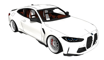 [交通]宝马M4跑车 sketchup组件