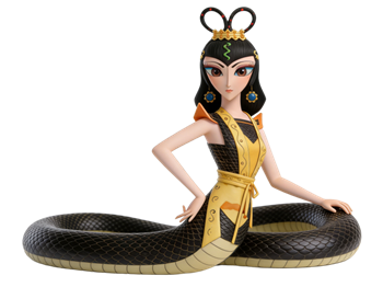 矢量图:葫芦娃里面的蛇精C4D人物