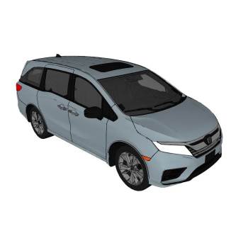 本田奥德赛汽车交通SU模型 SU模型下载