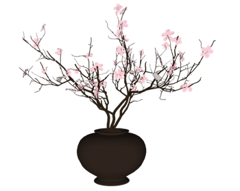 [装饰]中式花瓶带小鸟摆件 su模型素材库