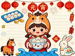 手抄报:2026年元宵节小报