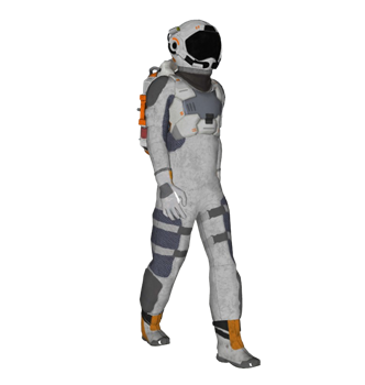 [人物]太空人宇航员 sketchup模型下载