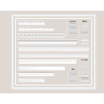 法式石膏线顶角线装饰SU模型 SU模型下载