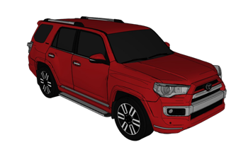[交通]丰田4Runner汽车 草图大师模型库