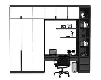 [柜子]现代多功能组合柜体 sketchup组件