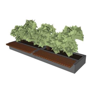 公园长椅座椅椅子SU模型 SU模型下载