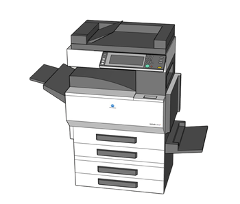 [办公]一体打印机复印机 SU模型分享