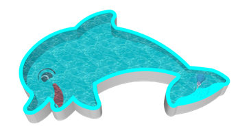 [体育]海豚儿童游泳池 草图大师免费模型