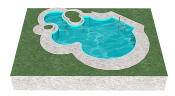 [景观]欧式游泳池景观 SU模型分享