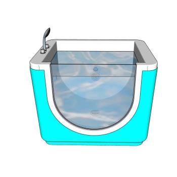 婴儿游泳池游泳馆浴缸 SU模型下载