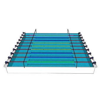 运动比赛游泳池体育SU模型 SU模型下载