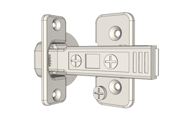 [其他]铰链五金件 su模型素材库