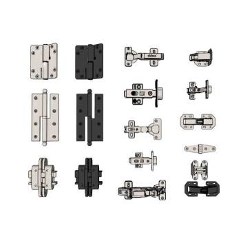 五金合页铰链 SU模型下载