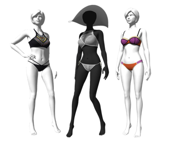 [服饰]内裤内衣假人模特 草图大师模型库