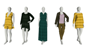 [服饰]橱窗服装假人模特 SU素材库