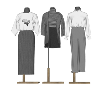 [服饰]女装假人模特 su模型素材免费