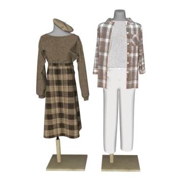 时尚服装假人模特服饰SU模型 SU模型下载