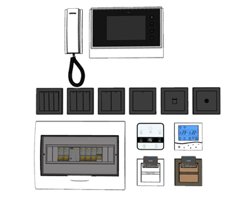 [其他]空开门铃酒店插卡空调开关显示屏 SU免费素材库