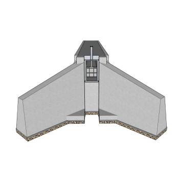 大坝水闸门水利结构 SU模型下载