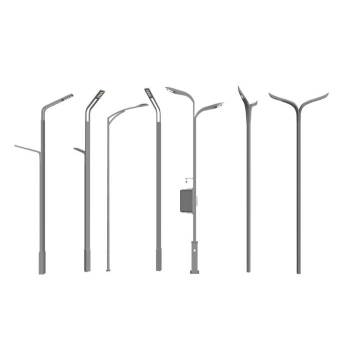 现代路灯高杆灯灯具SU模型 SU模型下载