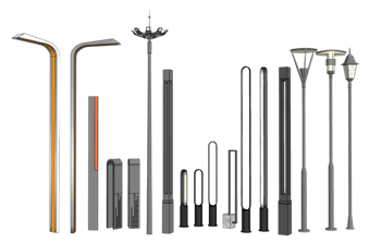 [灯具]小区路灯景观灯 SU免费模型下载 SketchUp模型截图 3D设计素材预览