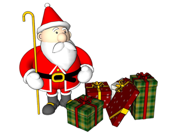 [装饰]圣诞老人礼盒 SU免费素材库