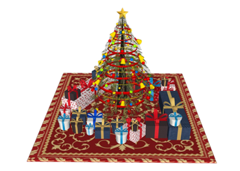 [装饰]圣诞树礼盒 SU模型库