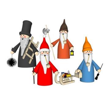 圣诞老人手办装饰SU模型 SU模型下载