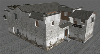 [建筑]破旧的房子住宅 su模型素材库